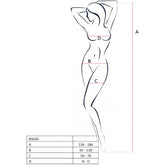 PASSION - BODYSTOCKING MUJER BS020 BLANCO TALLA ÚNICA